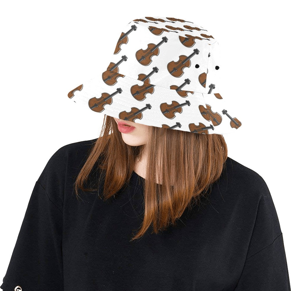 Violin Print Design LKS405 Unisex Bucket Hat