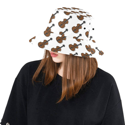 Violin Print Design LKS405 Unisex Bucket Hat