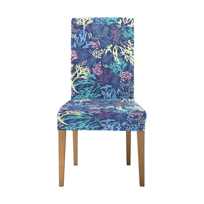 Seaweed Print Design LKS301 Dining Chair Slipcover