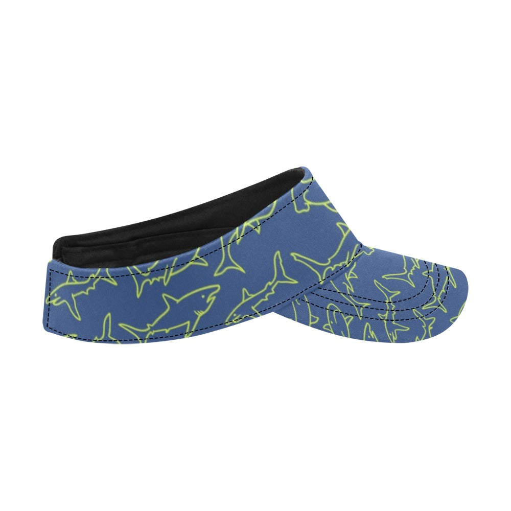 Shark Print Design LKS301 Unisex Sun Visor