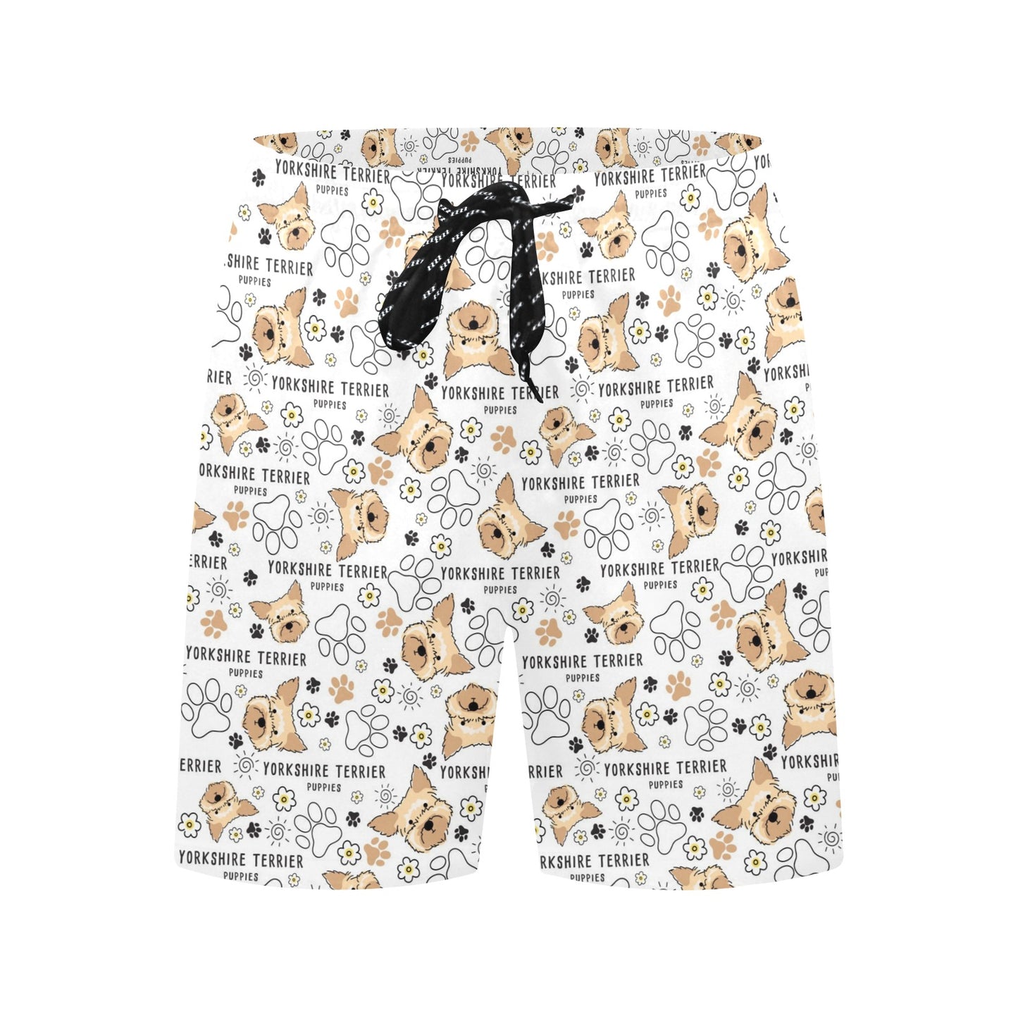 Yorkshire Terriers Print Design LKS308 Men's Swim Trunks Beach Shorts