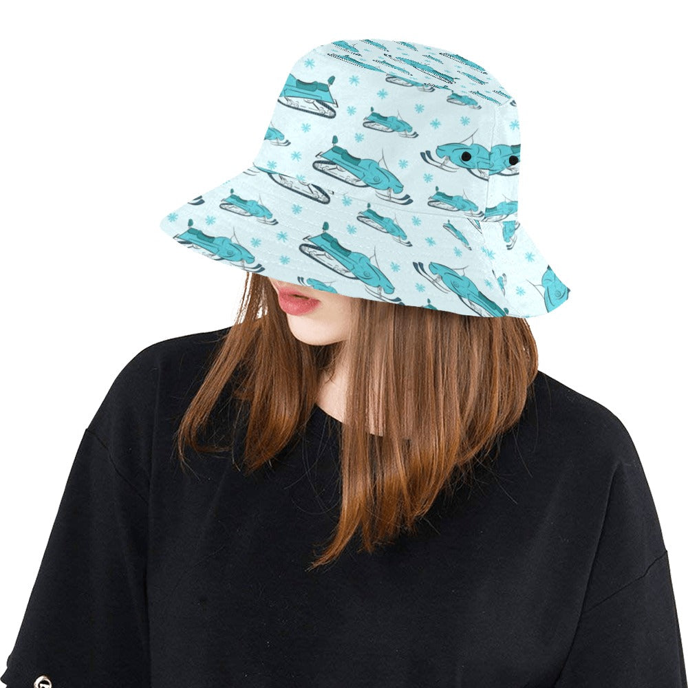 Snowmobile Print Design LKS301 Unisex Bucket Hat