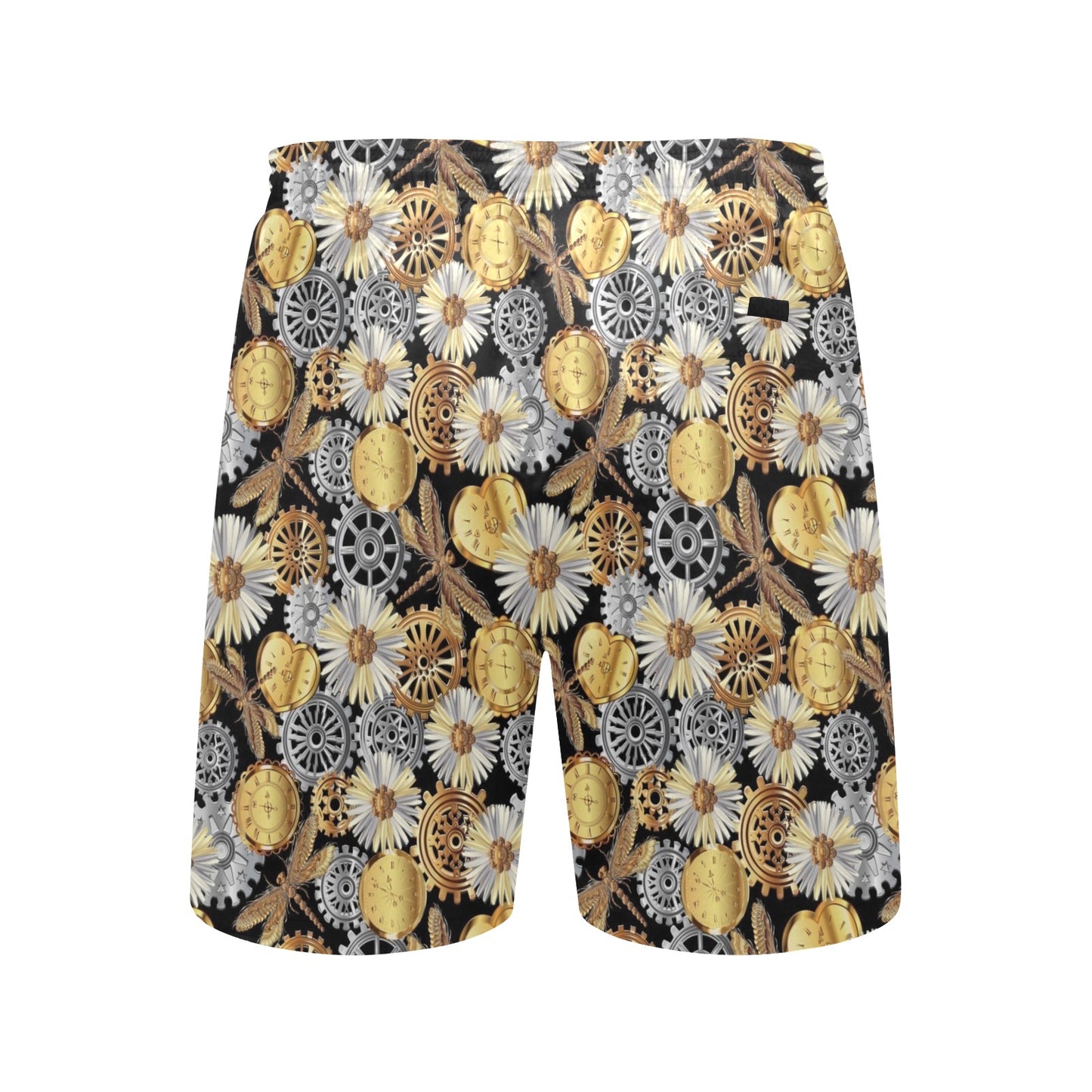 Steampunk Dragonfly Print Design LKS302 Men's Swim Trunks Beach Shorts