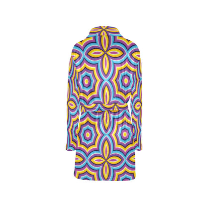 Optical illusion Pattern Print Design A03 Women's Fleece Robe