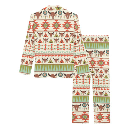 American indian Ethnic Pattern Women's Long Pajama Set