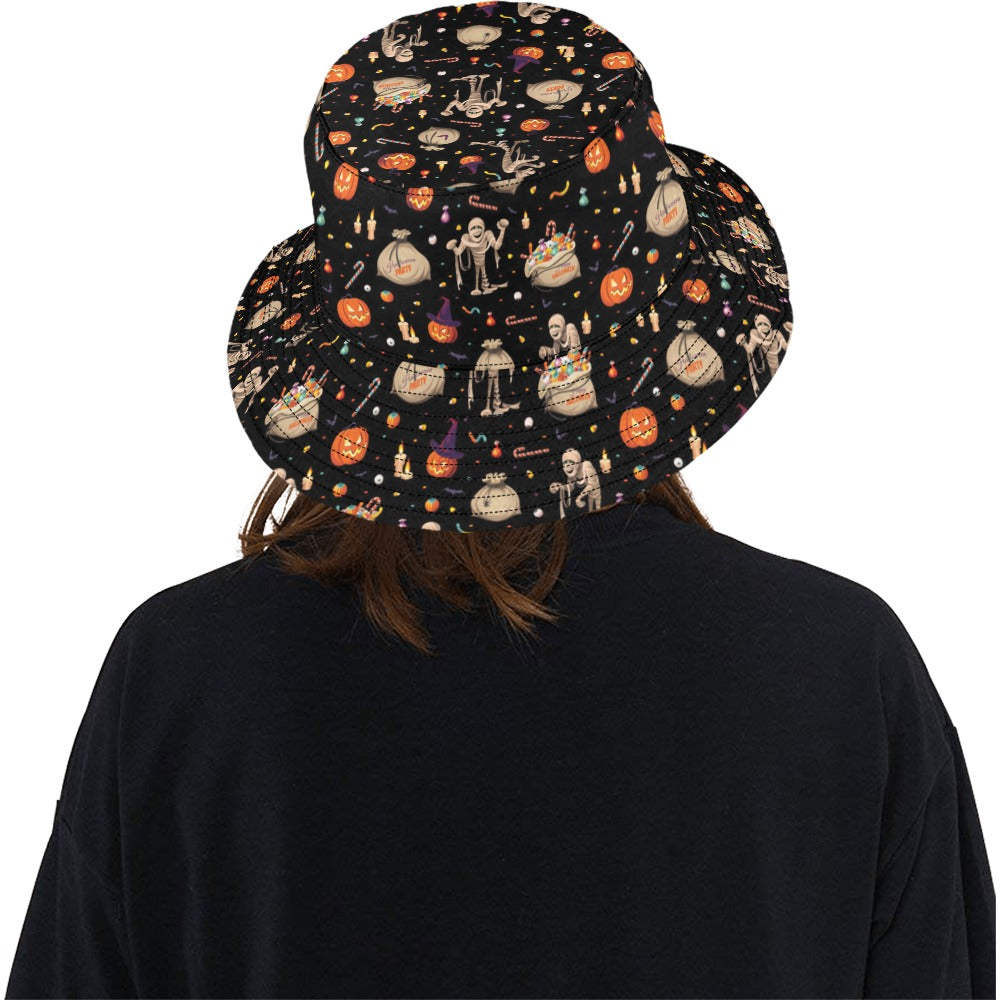 Mummy Halloween Print Design LKS303 Unisex Bucket Hat