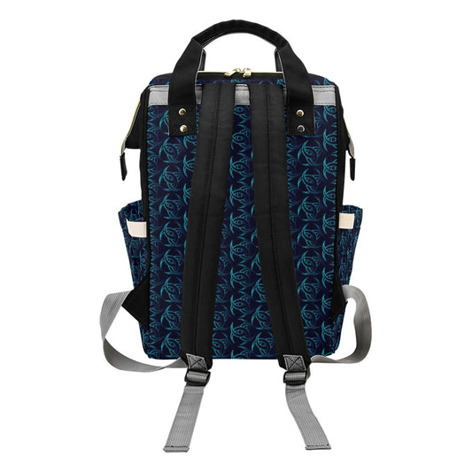 Vikings Print Design LKS302 Diaper Bag Backpack