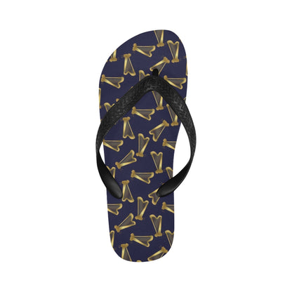 Harp Print Design LKS401 Flip Flops