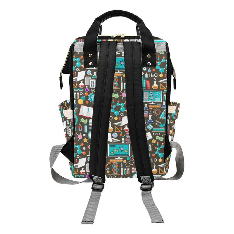 Science Print Design LKS303 Diaper Bag Backpack