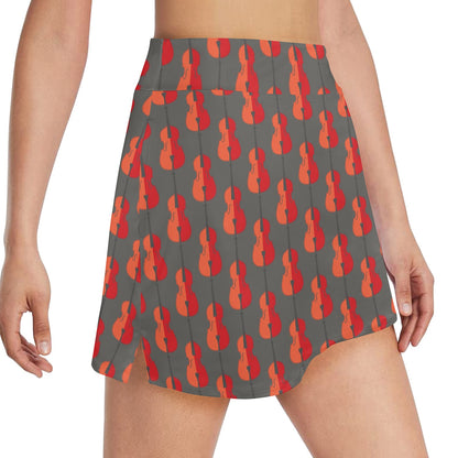 Cello Print Design LKS401 17" Golf & Pickleball Skort with Pockets