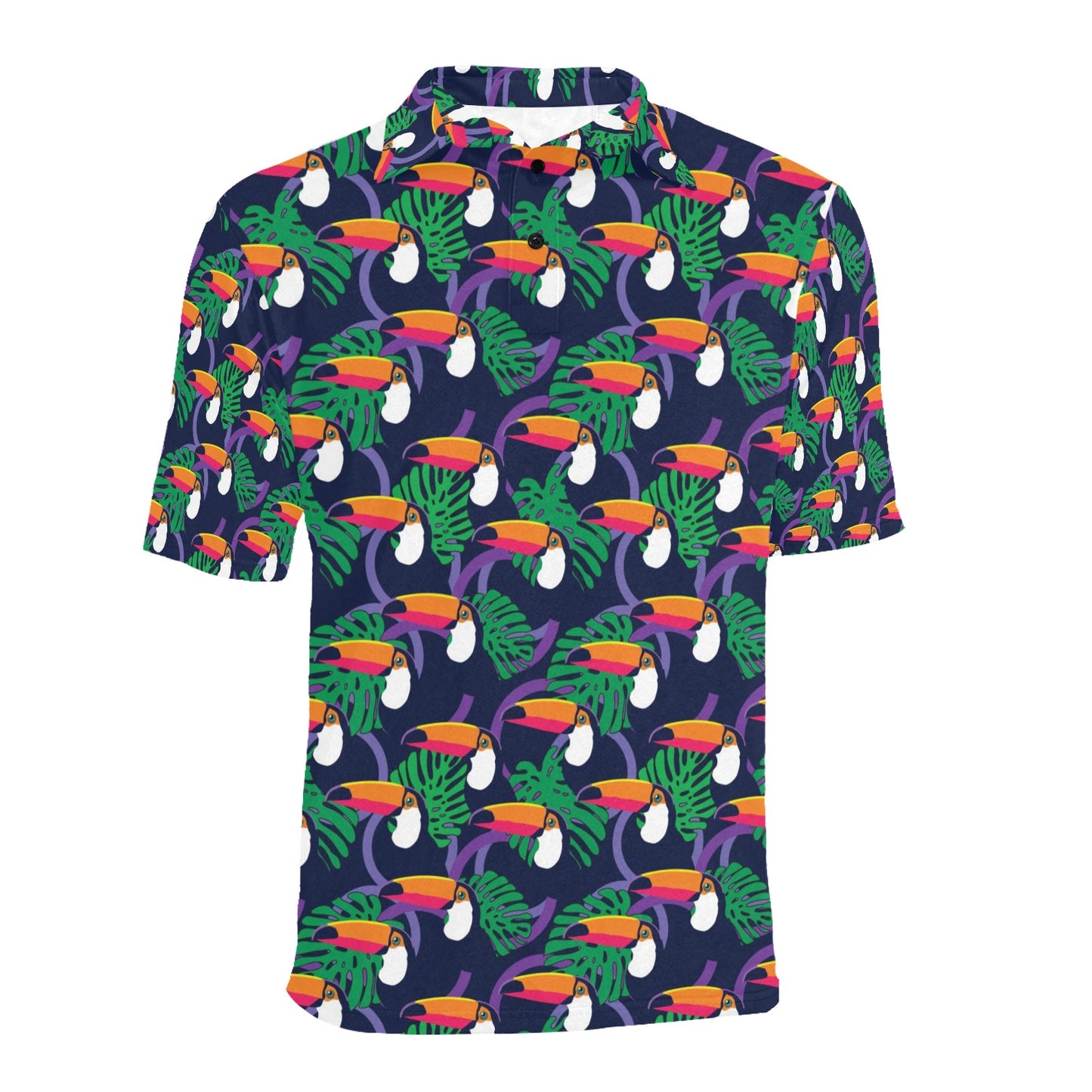 Toucan Print Design LKS302 Men Polo Shirt