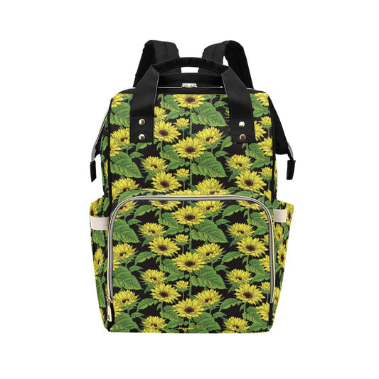 Sunflower Print Design LKS3010 Diaper Bag Backpack