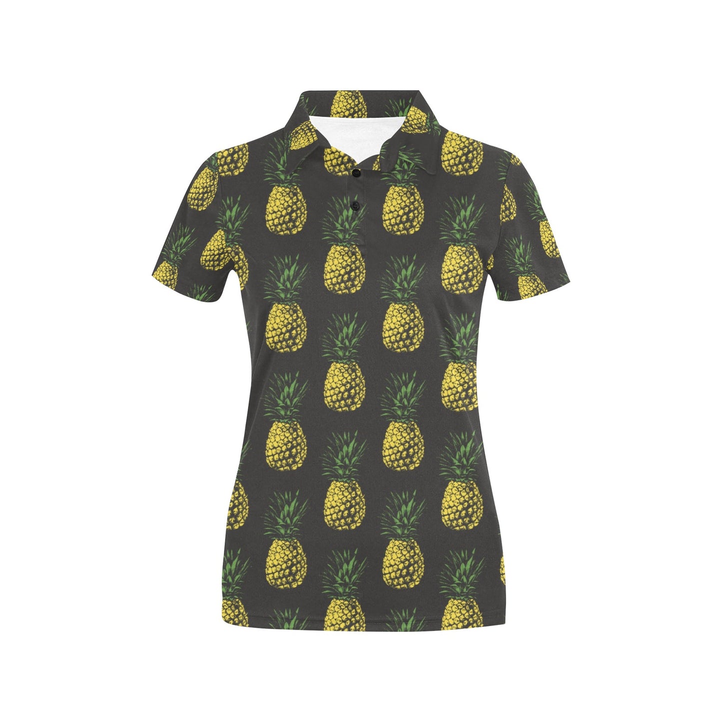 Gold Pineapple Women's Polo Shirt