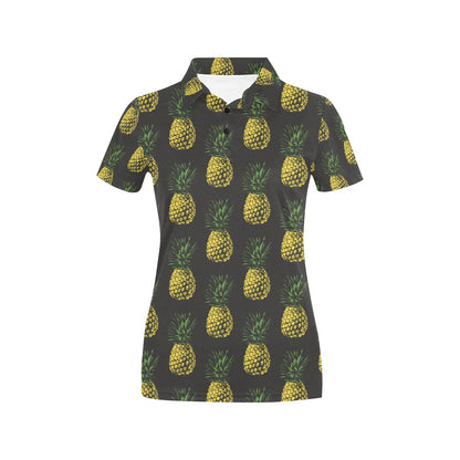Gold Pineapple Women's Polo Shirt