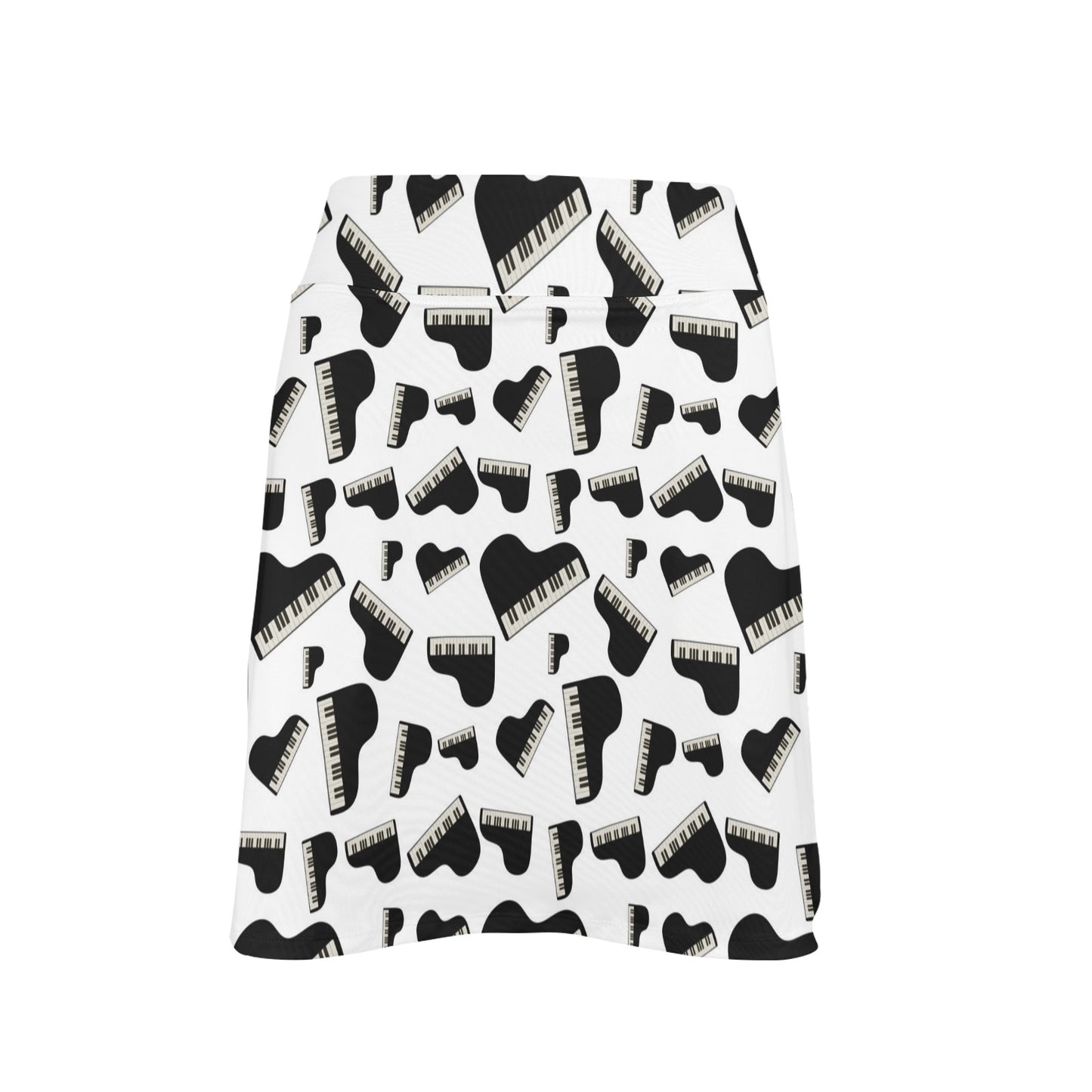 Piano Print Design LKS405 17" Golf & Pickleball Skort with Pockets
