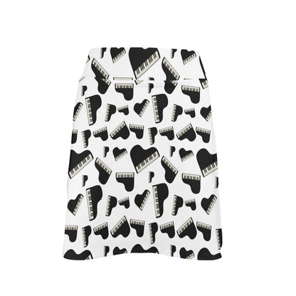 Piano Print Design LKS405 17" Golf & Pickleball Skort with Pockets