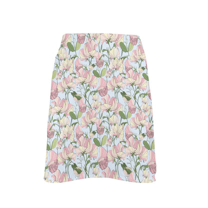 Sweet Pea Print Design LKS304 17" Golf & Pickleball Skort with Pockets