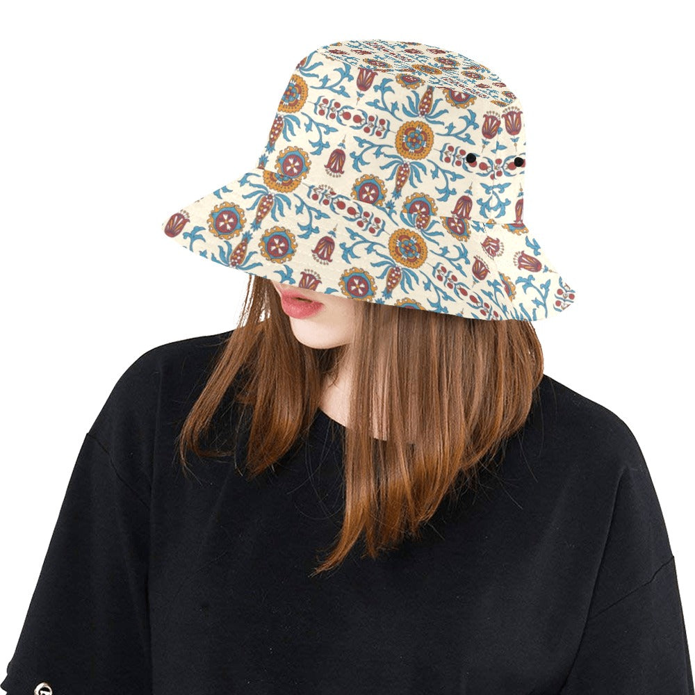Suzani Print Design LKS301 Unisex Bucket Hat