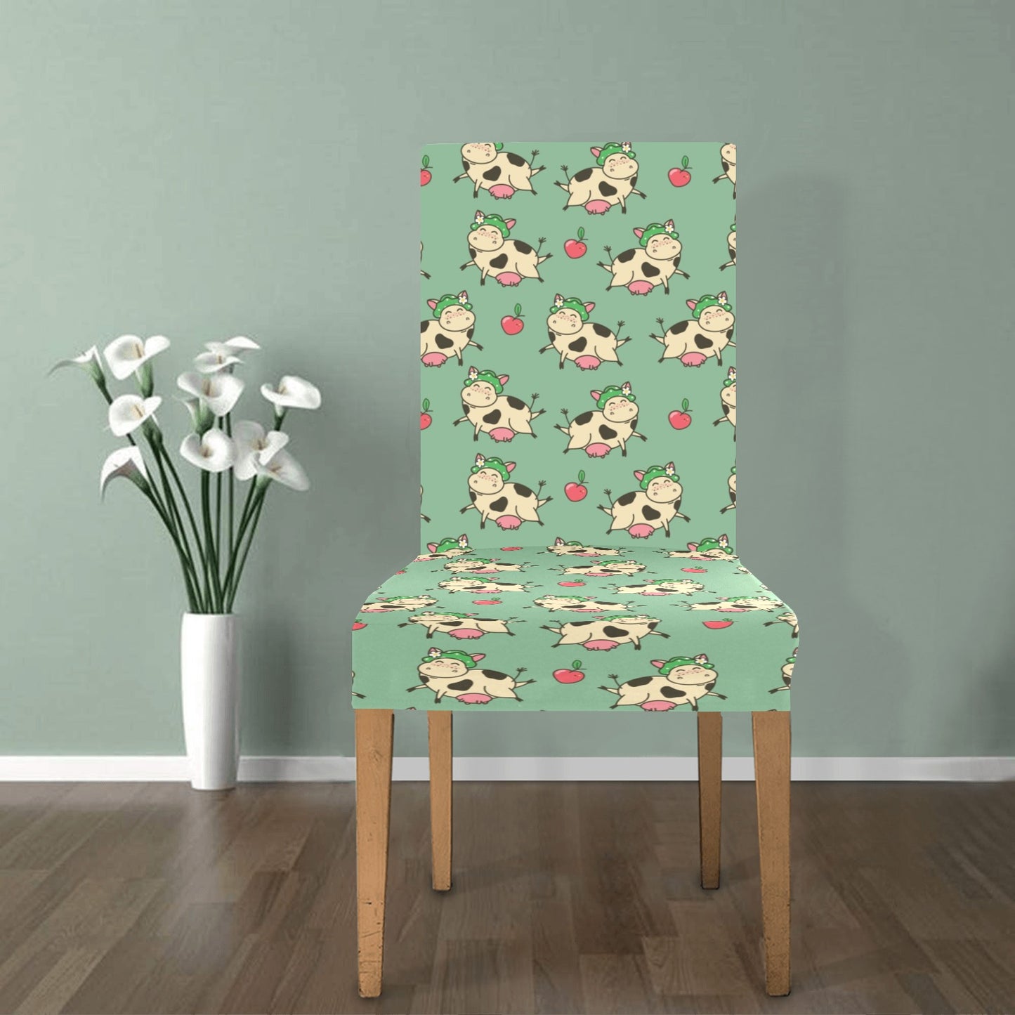 Cattle Print Design LKS402 Dining Chair Slipcover