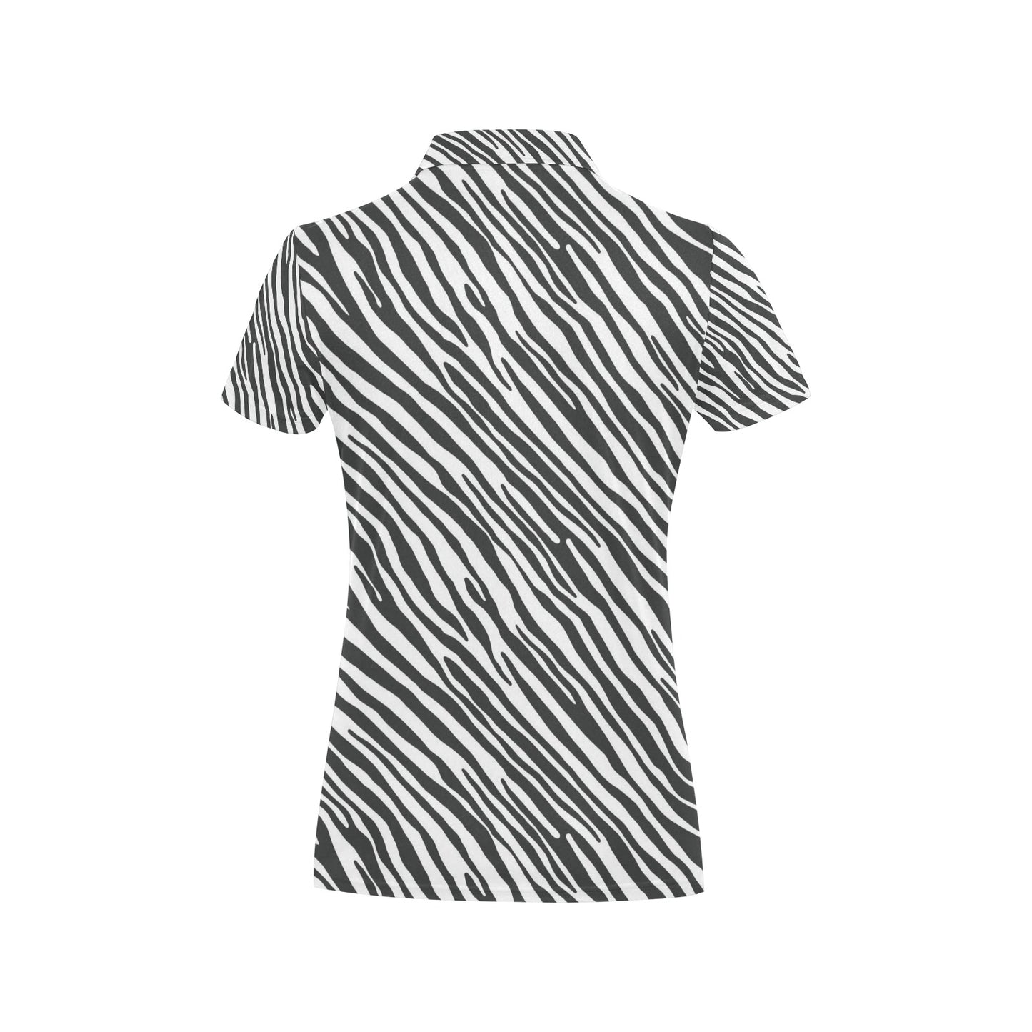 Zebra Classic Print Design LKS302 Women's Polo Shirt