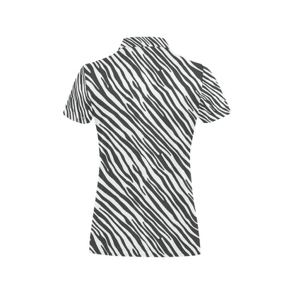 Zebra Classic Print Design LKS302 Women's Polo Shirt
