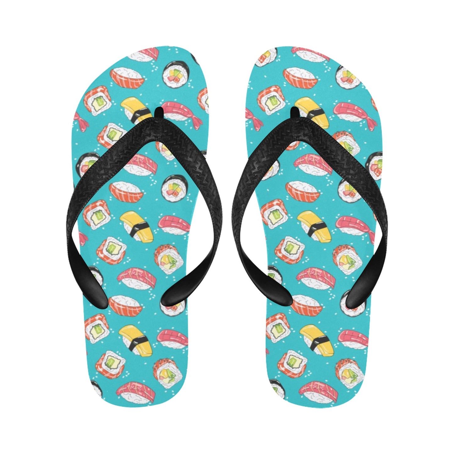 Sushi Print Design LKS305 Flip Flops