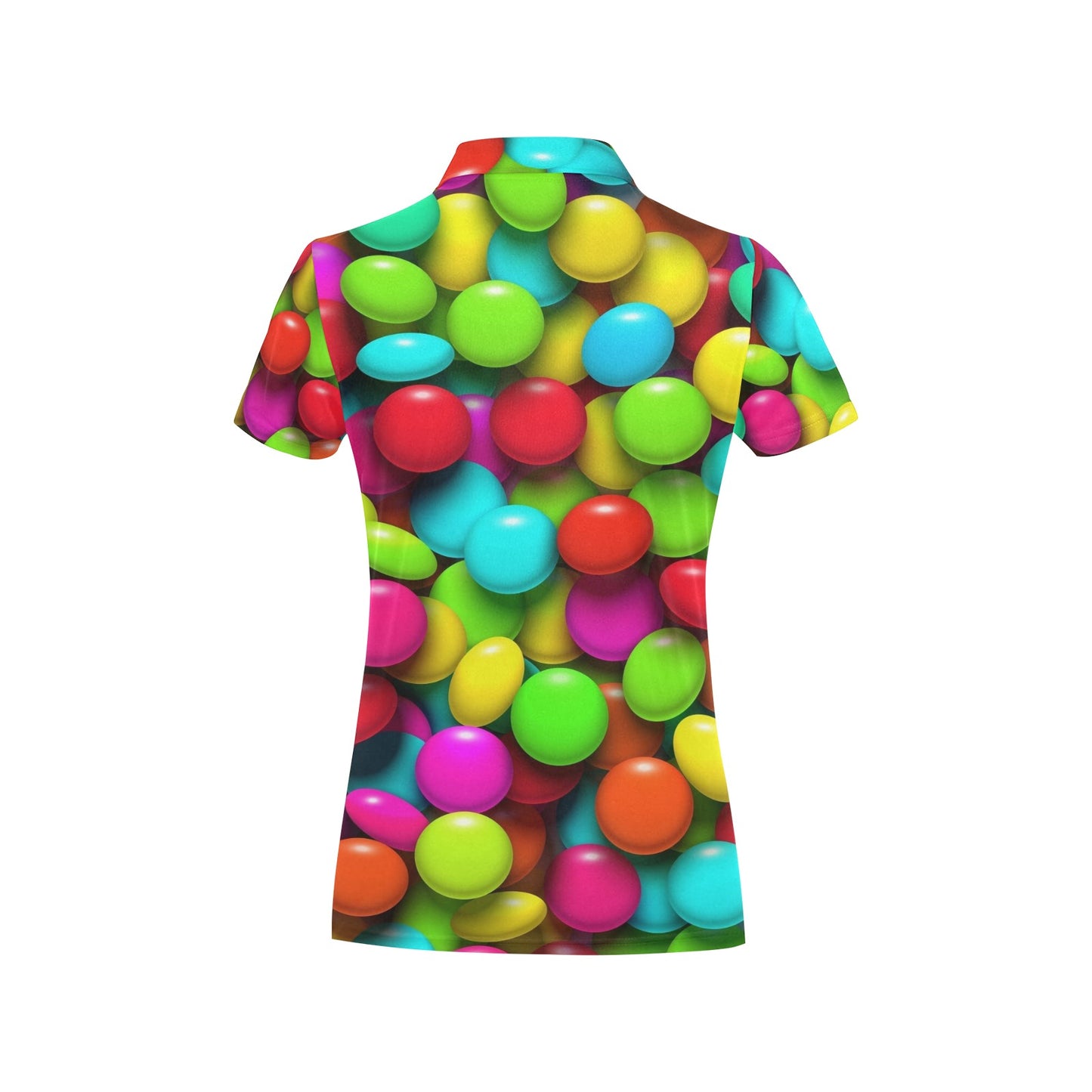 Candy Pattern Print Design CA03 Women's Polo Shirt