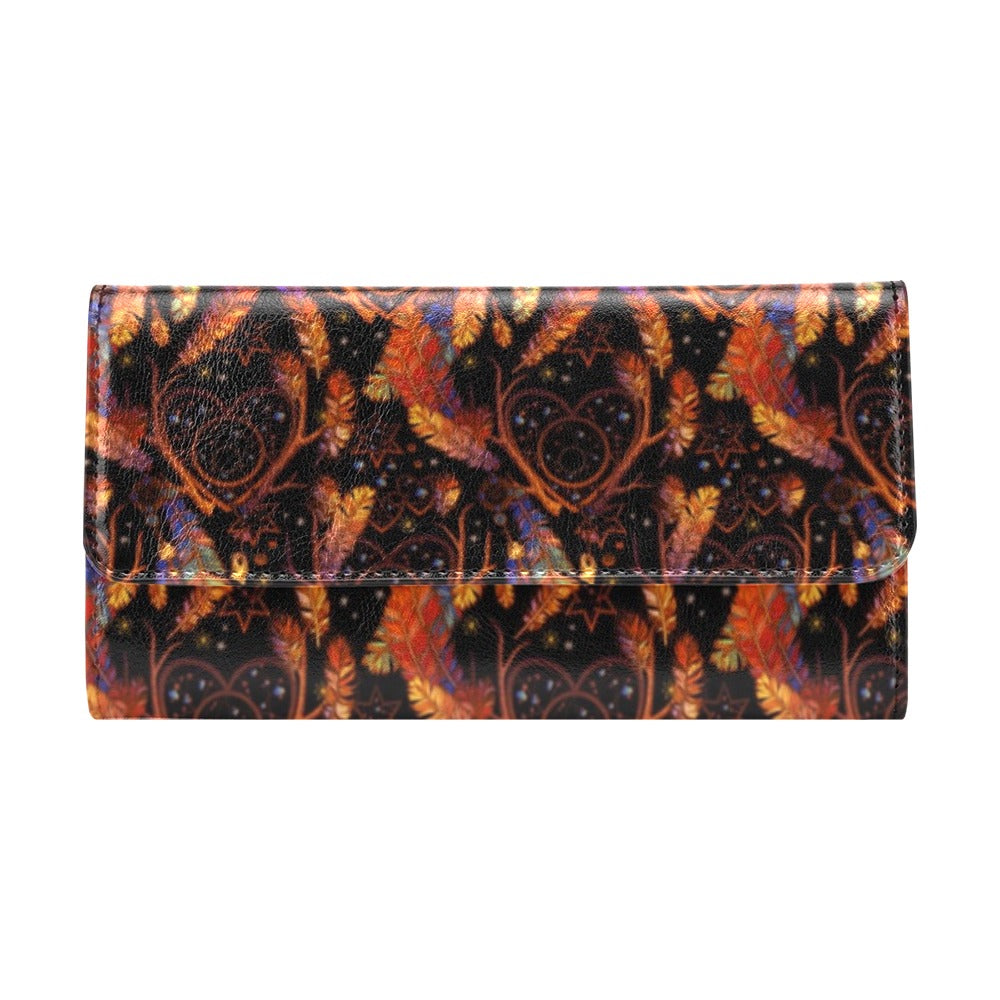Dream Catcher Native American Design Women's Trifold Wallet