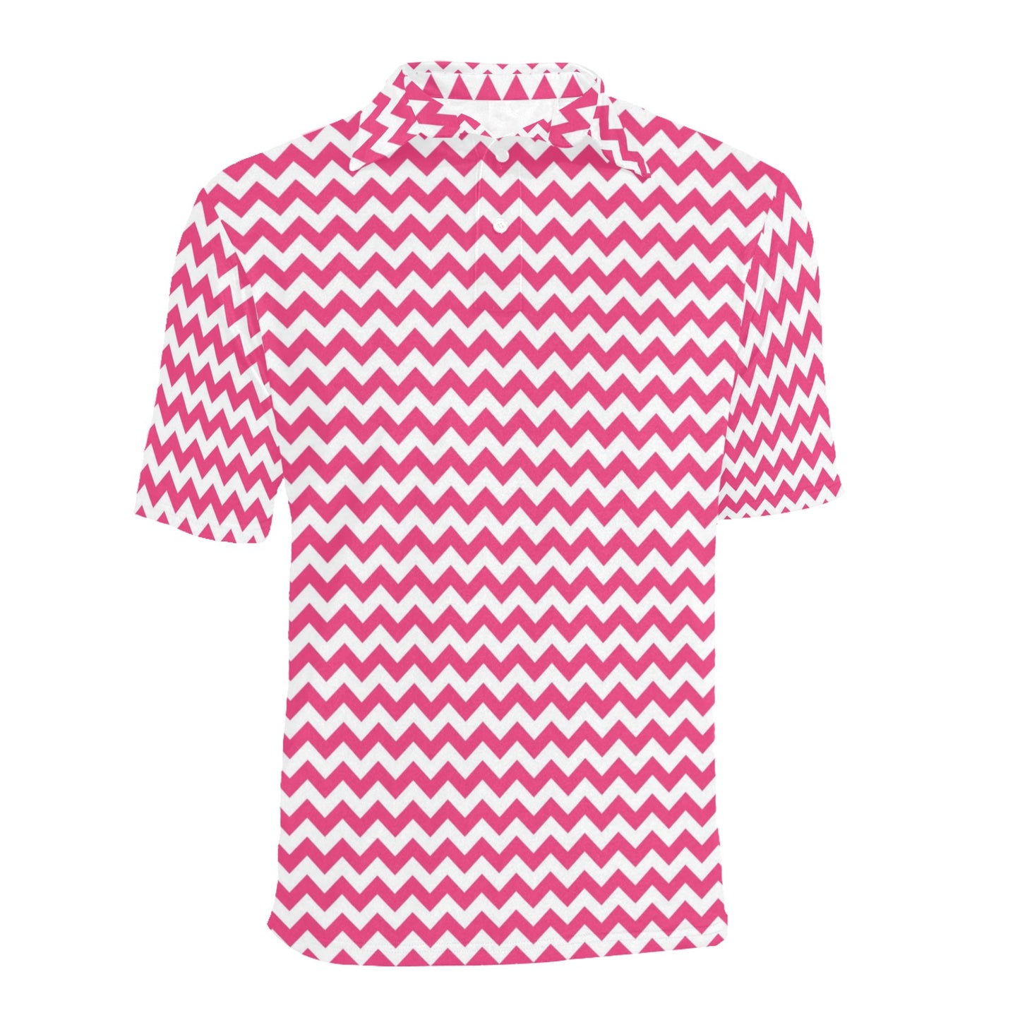 Chevron Print Design LKS402 Men Polo Shirt