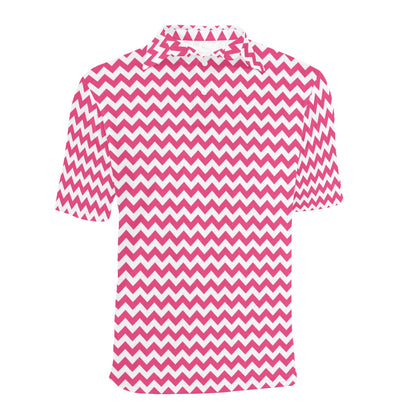 Chevron Print Design LKS402 Men Polo Shirt
