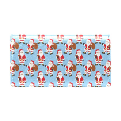 Santa Christmas Themed Print Design LKS305 Women's Trifold Wallet