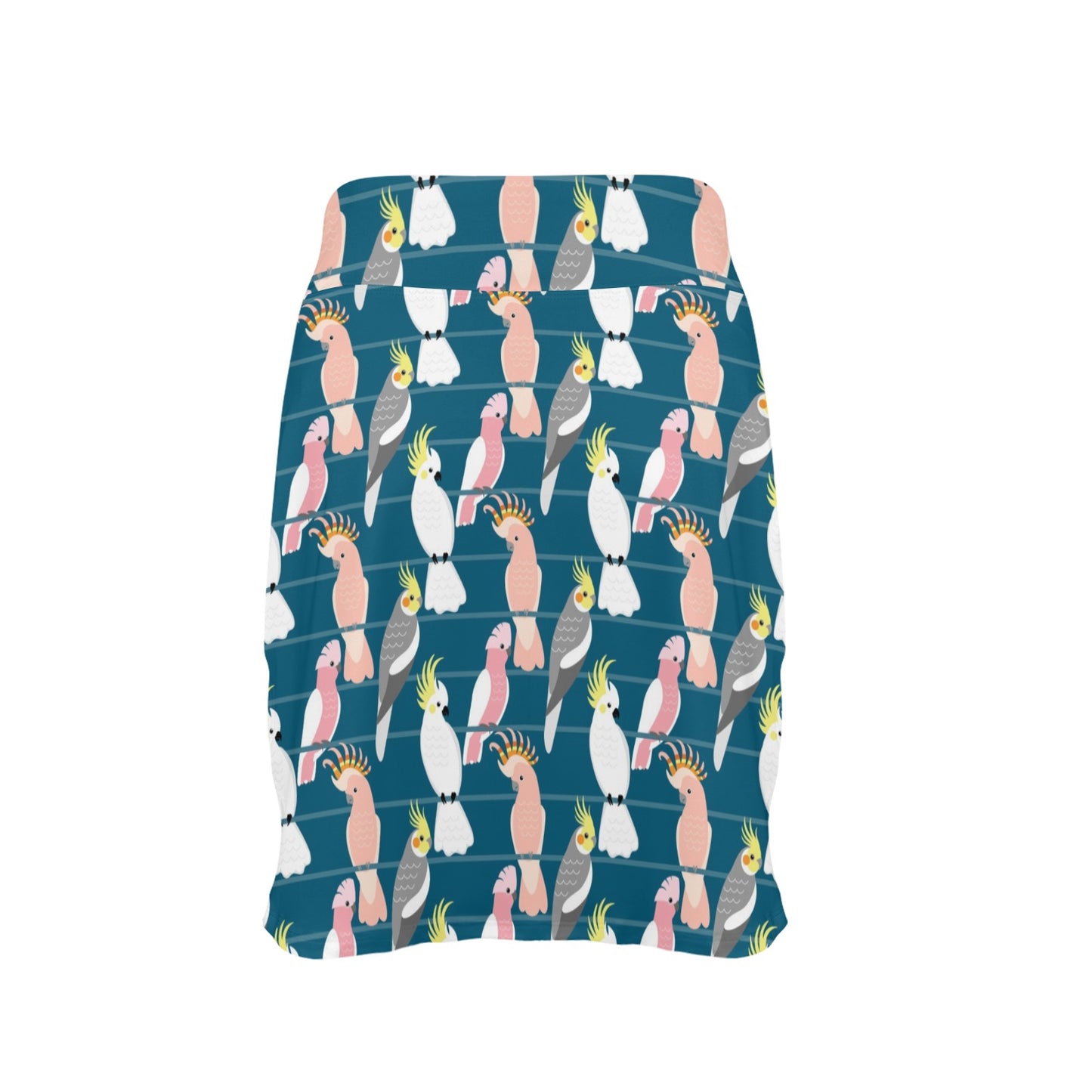 Cockatoo Print Design LKS401 17" Golf & Pickleball Skort with Pockets