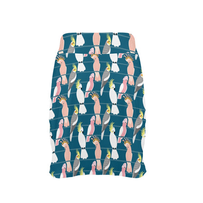 Cockatoo Print Design LKS401 17" Golf & Pickleball Skort with Pockets
