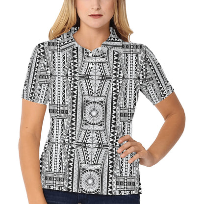 Polynesian Tattoo Design Women's Polo Shirt