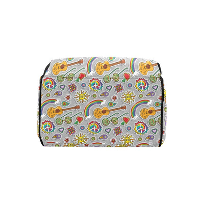 Hippie Print Design LKS306 Diaper Bag Backpack