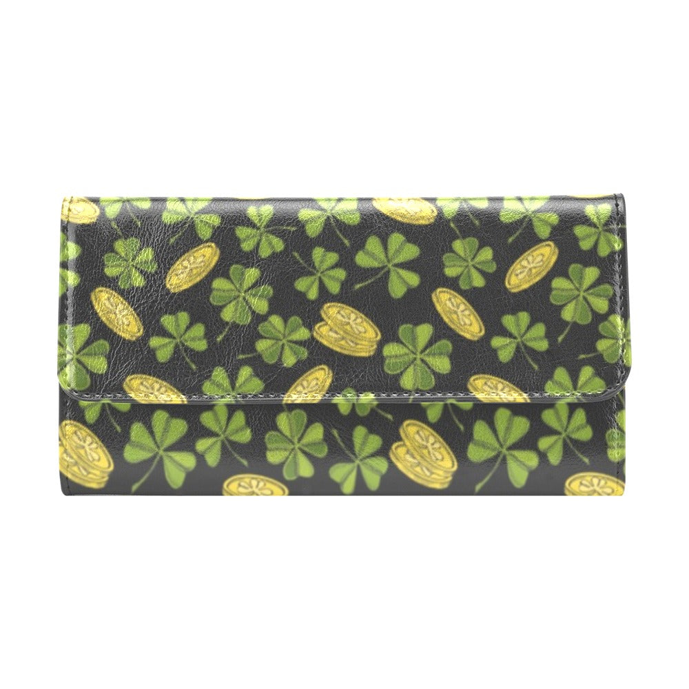 St Patricks Day Print Design LKS305 Women's Trifold Wallet