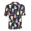 Acoustic Guitar Print Design LKS401 Men Polo Shirt