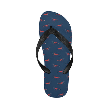 Shrimp Print Design LKS305 Flip Flops