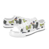 Skye Terriers Print Design LKS301 Women's White Low Top Shoes