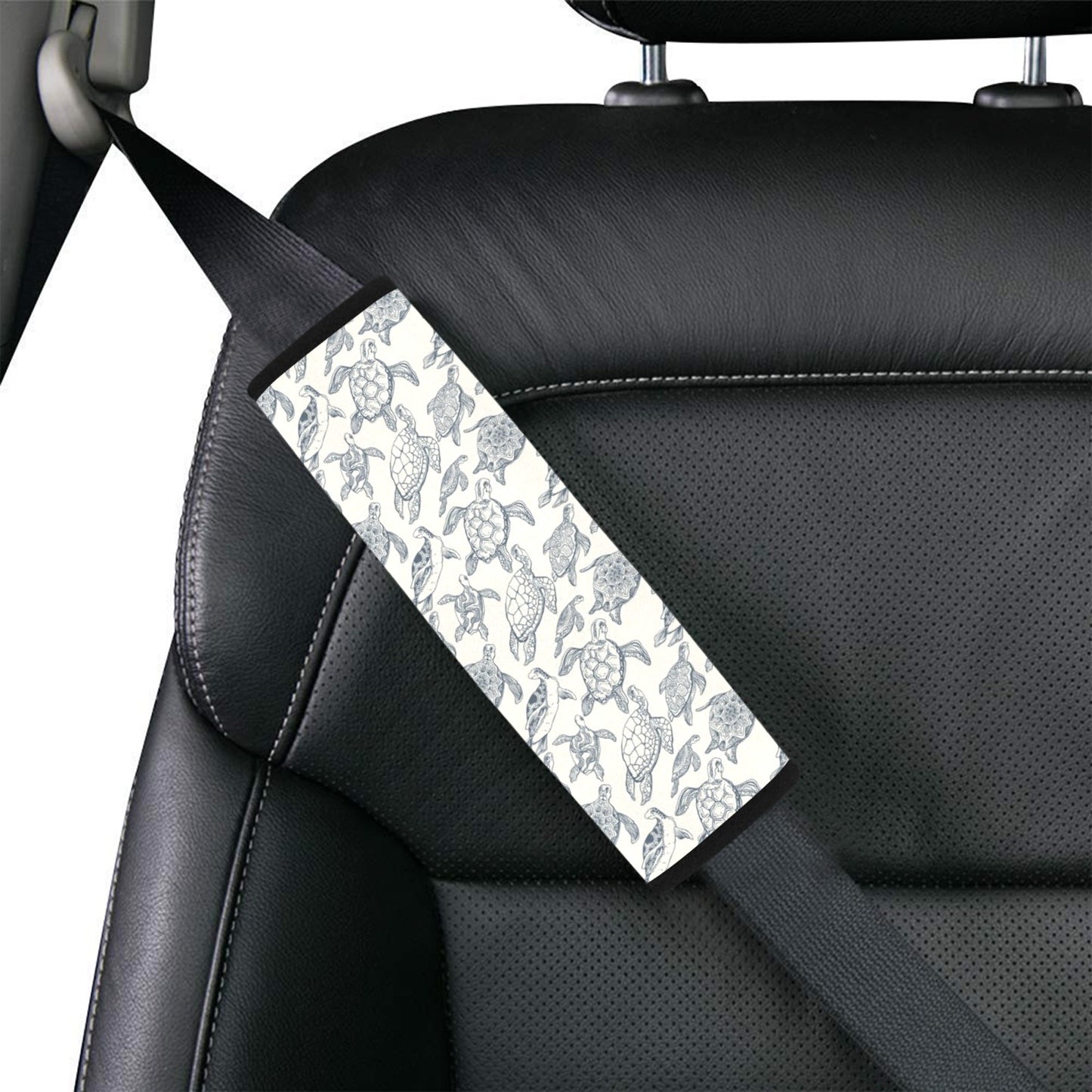 Sea Turtle Print Design LKS304 Car Seat Belt Cover