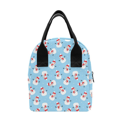 Snowman Print Design LKS305 Insulated Lunch Bag