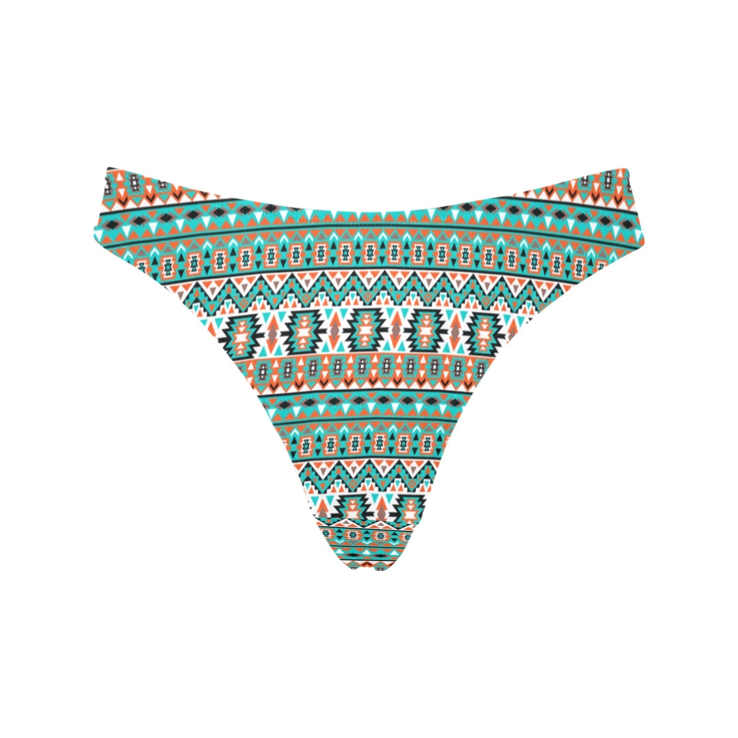 Indian Navajo Ethnic Themed Design Print Women's Thongs