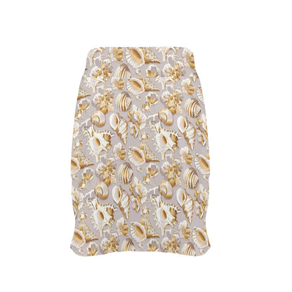 Seashell Print Design LKS309 17" Golf & Pickleball Skort with Pockets