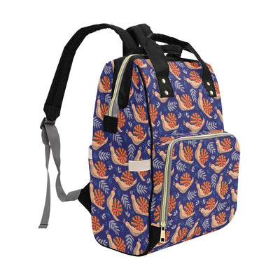 Snail Print Design LKS401 Diaper Bag Backpack