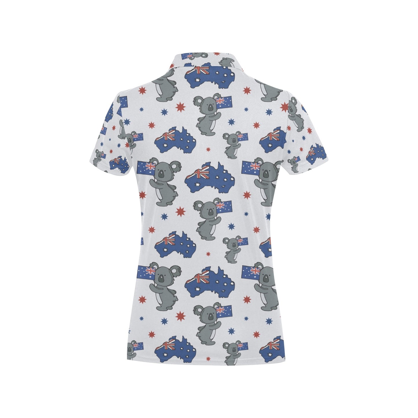 Koala Australia Day Themed Design Women's Polo Shirt