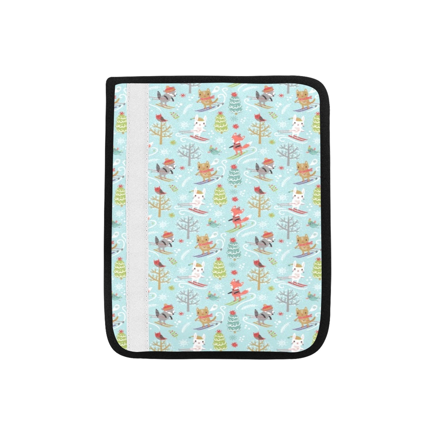 Ski Fox Cute Print Design LKS303 Car Seat Belt Cover