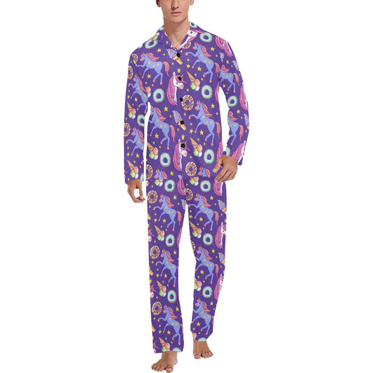 Unicorn Sweety Men's Long Pajama Set