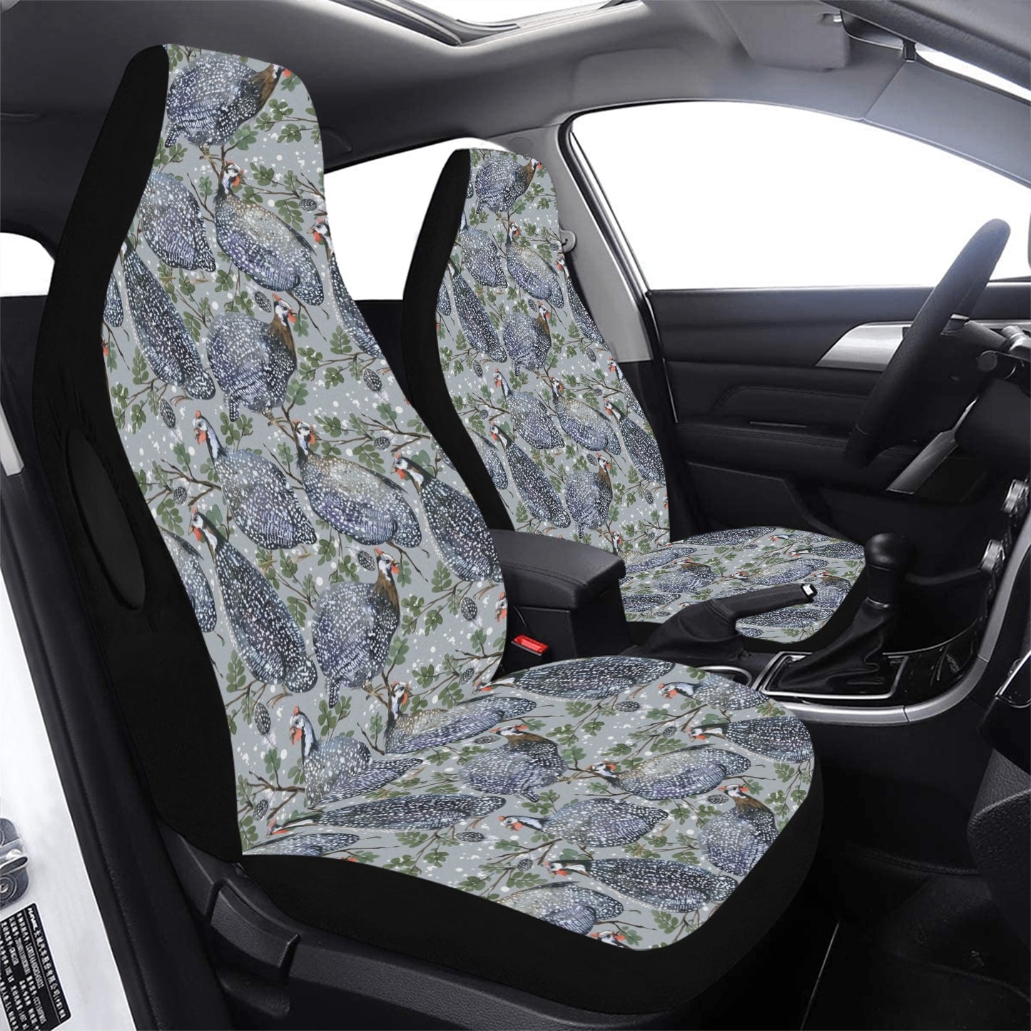 Guinea Fowl Print Design LKS402 Car Seat Covers