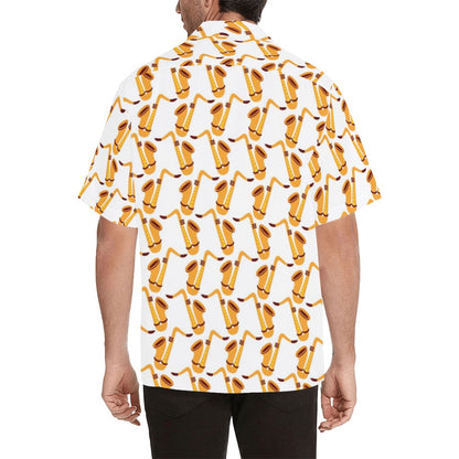 Saxophone Print Design LKS404 Men's Men's Hawaiian Shirt