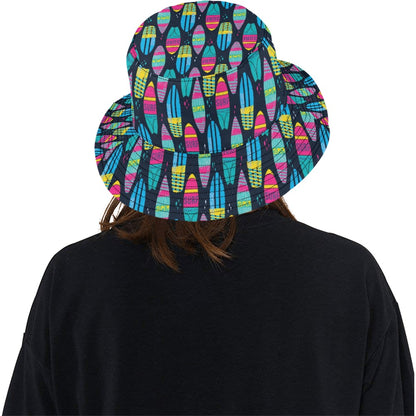 Surfboard Colorful Print Design LKS302 Unisex Bucket Hat